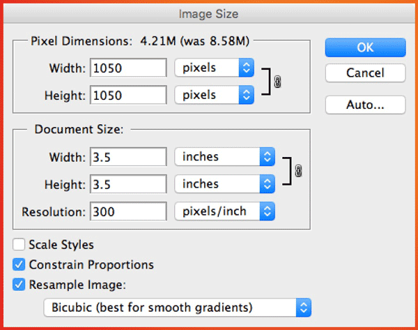 Photoshop Image Size - Change Document Size